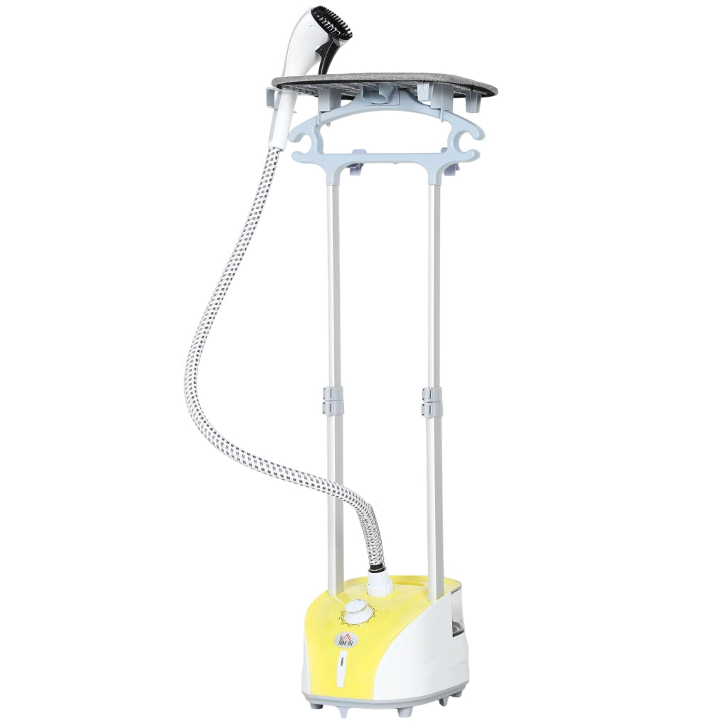 Ferro da Stiro a Vapore Verticale 1950W 2L ¨C zephmum ¨C Temperatura Regolabile 11 Livelli Telescopico Giallo