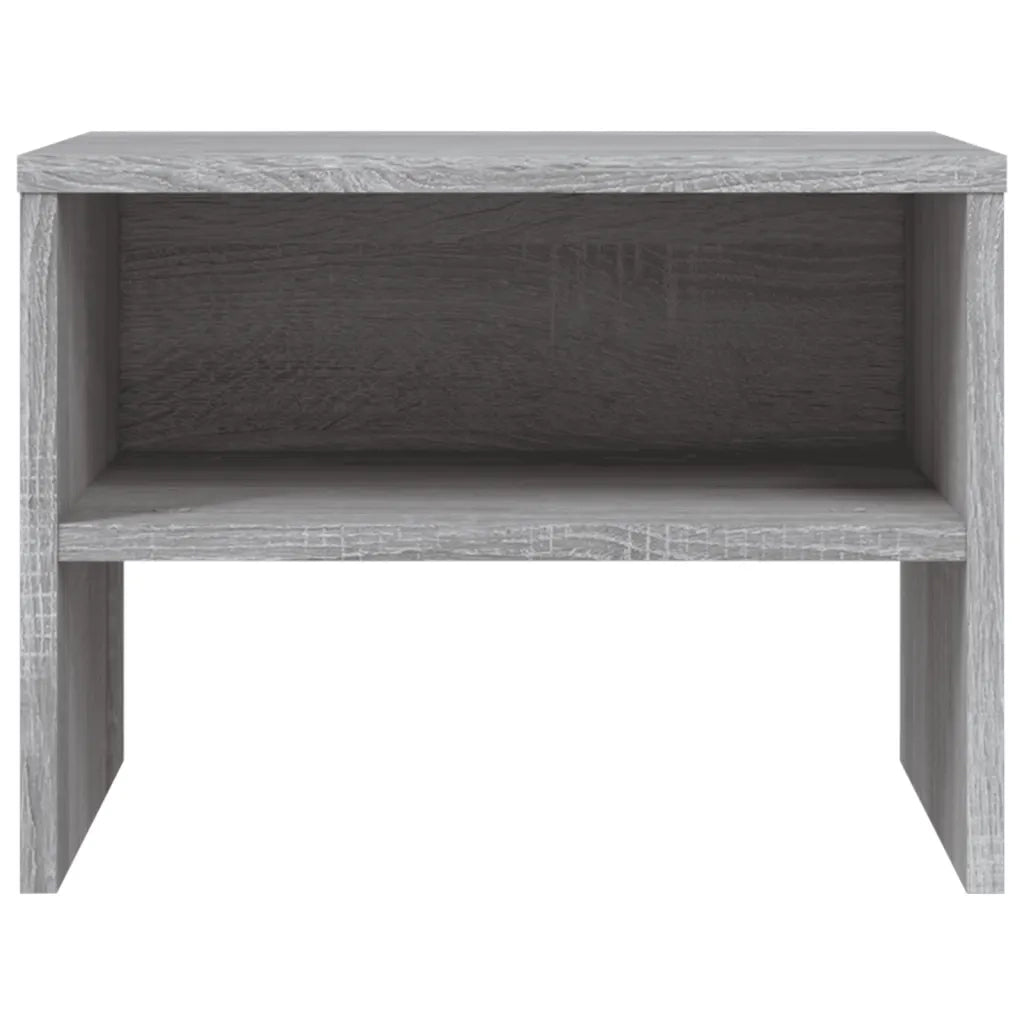 Set di 2 Comodini | Armadio da Notte | Mobiletto da notte Grigio Sonoma 40x30x30 cm in Legno Multistrato