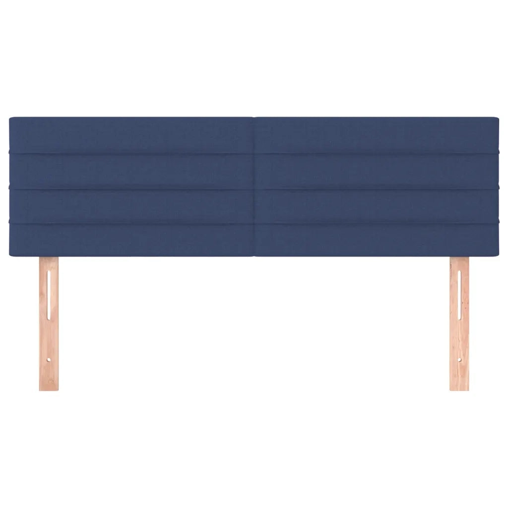 Testiera | Testata Blu 144x5x78/88 cm in Tessuto