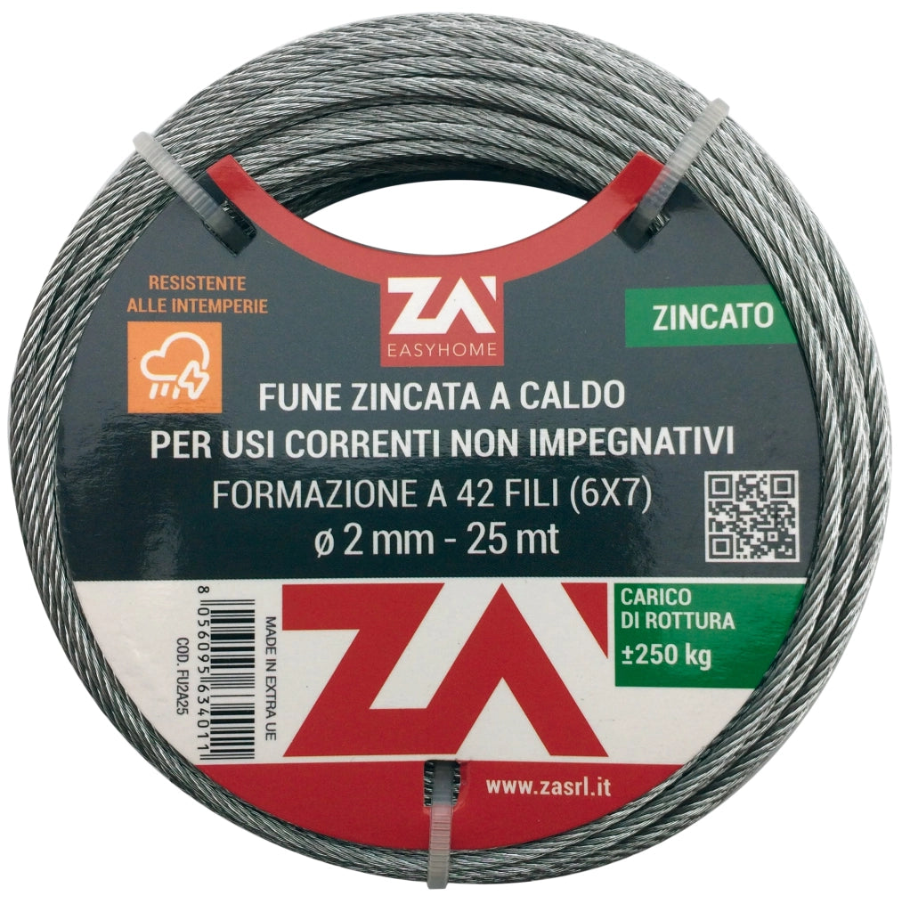 CAVETTO ARGANELLO 49F C/ANIMA ACC D 2,4 MM 9 M- 1,0 pz