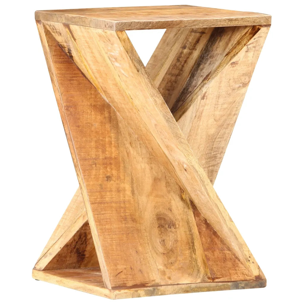 Tavolino di Servizio-Tavolino Consolle-Tavolino da soggiorno 35x35x55 cm in Legno Massello di Mango