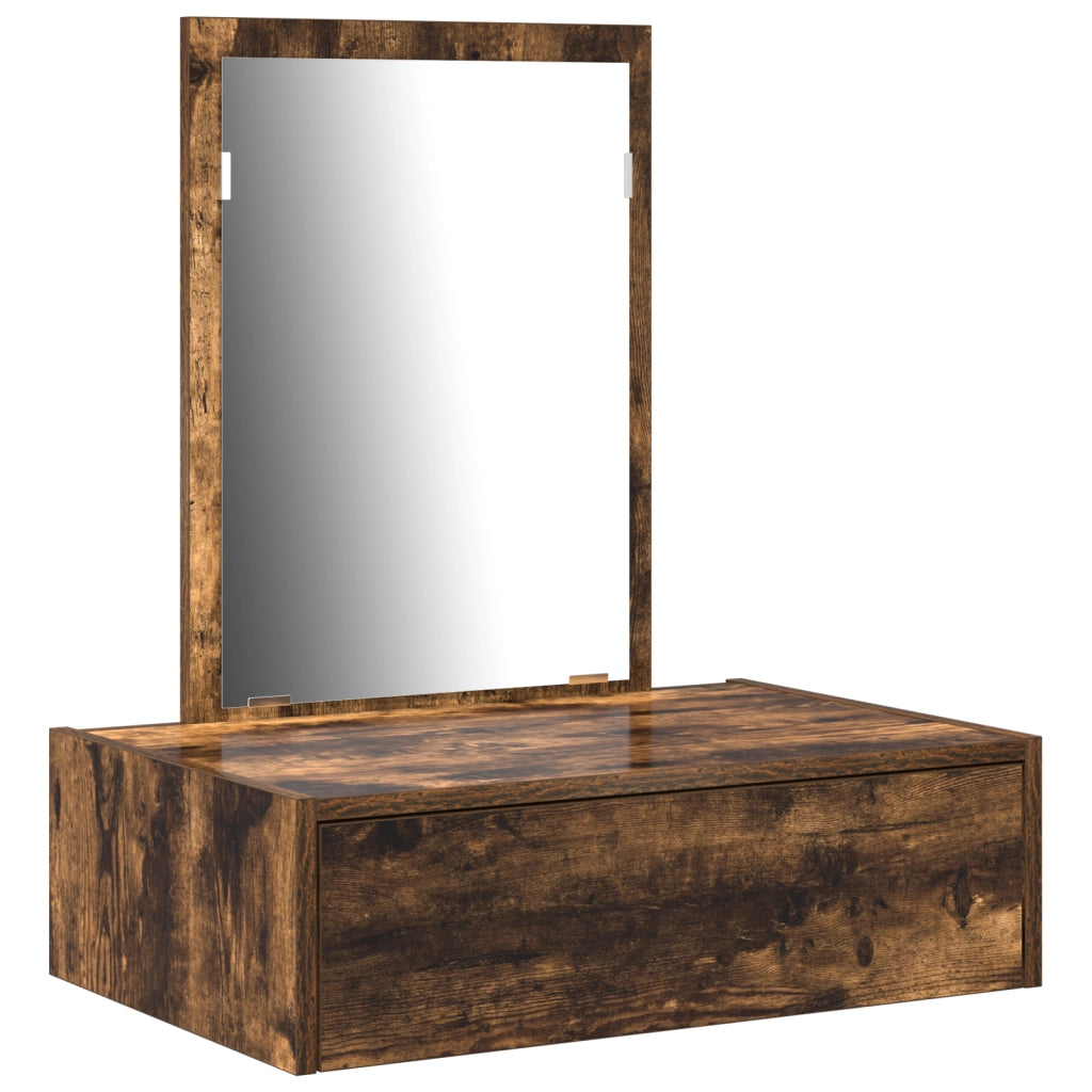Toeletta a muro Rovere affumicato 60x40x70 cm