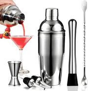 Set di Cocktail 6 pezzi - Cocktail Shaker Professionale - Acciaio Inossidabile - Facile da Pulire - Set di Bar di Alta Qualità - 750 ml - Set di Cocktail