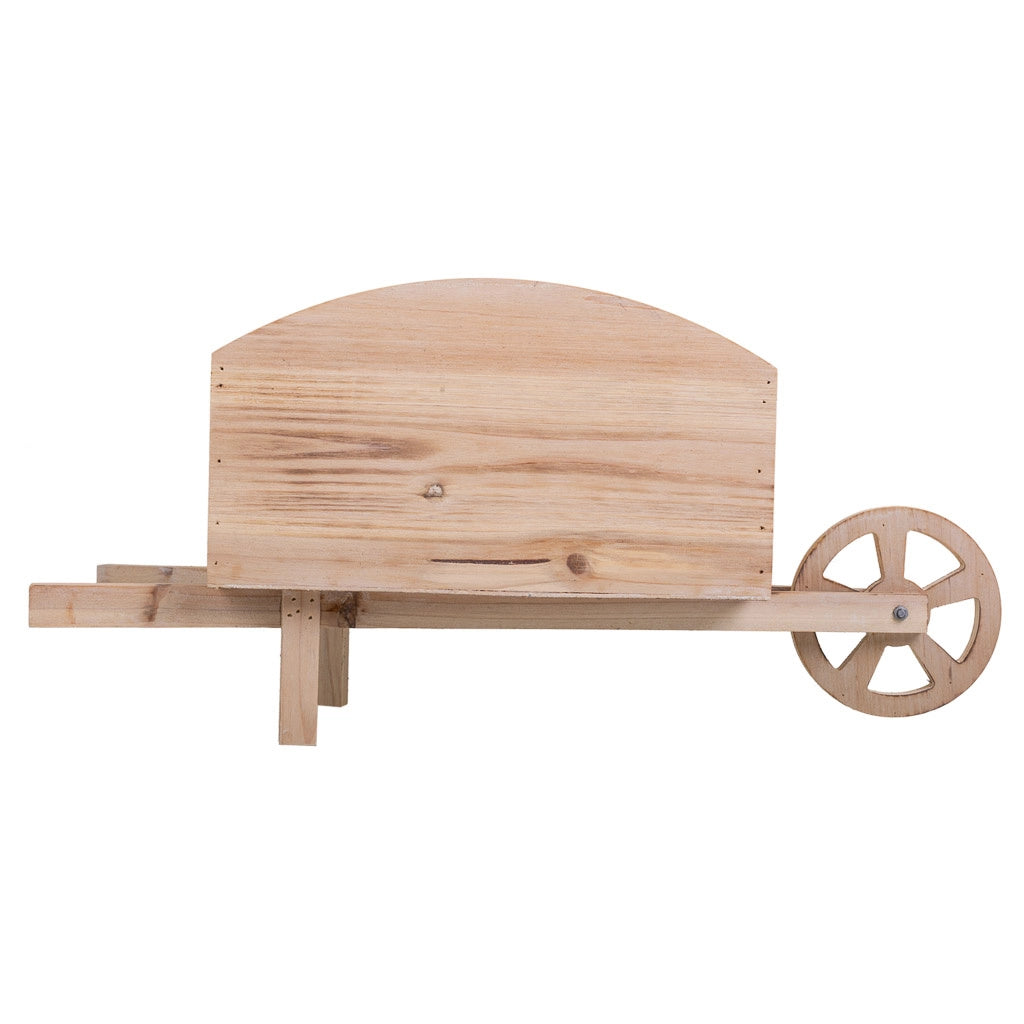 Carrello portafiori in legno marrone 48x19,1x22,4h