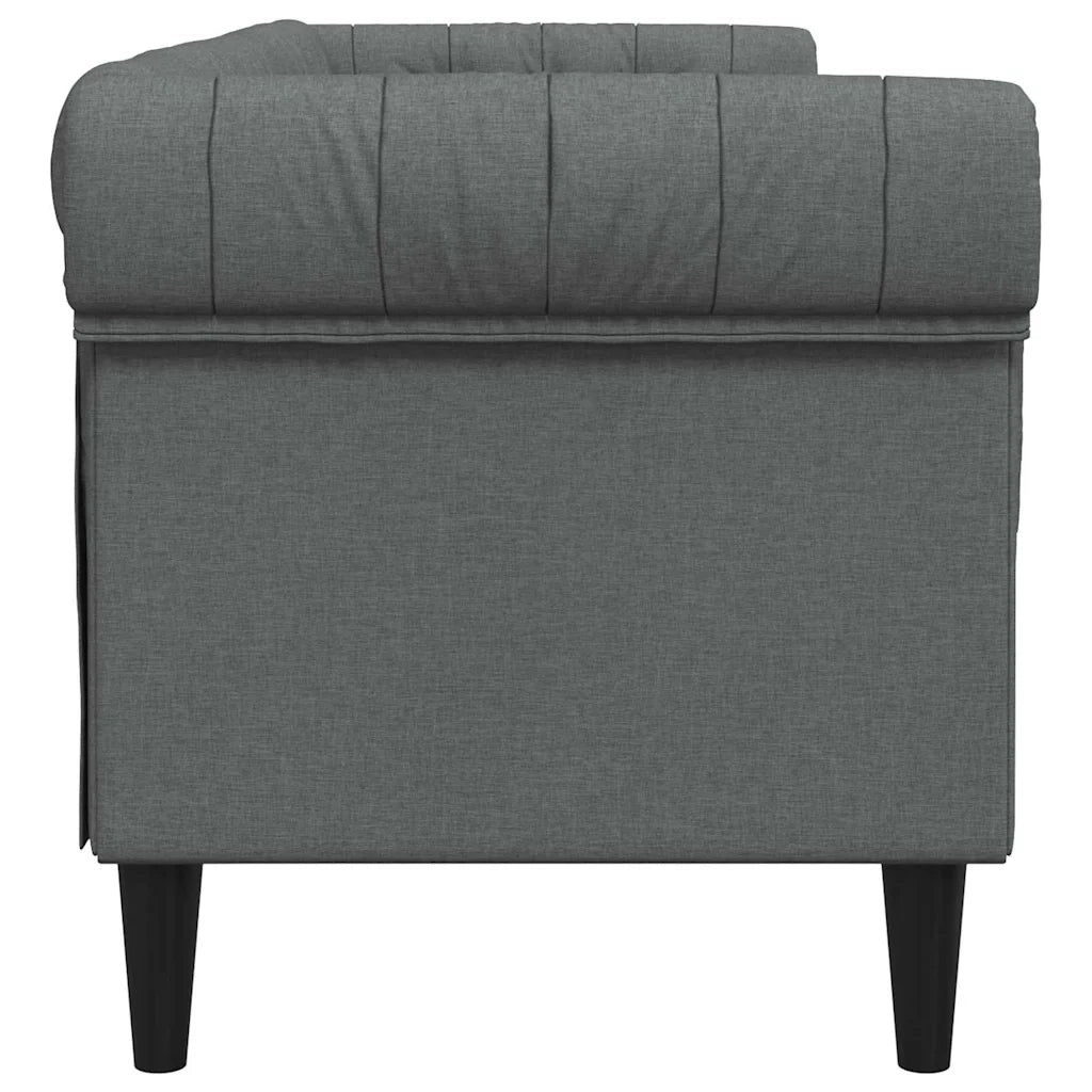 Divano-Sofa-Divanetto Grigio scuro 201,5 x 74,5 x 74,5 cm Poliestere