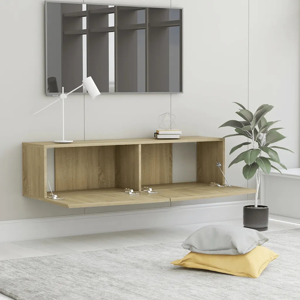 Mobile Porta TV Rovere Sonoma 120x30x30 cm in Legno Multistrato 801493