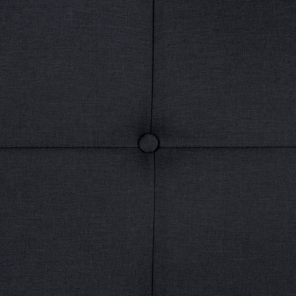 Divano letto Click Clack a 3 posti da soggiorno moderno trapuntato Nero