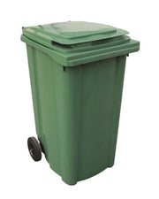 Bidone Pattumiera Immondizia con Ruote Verde 240 Litri