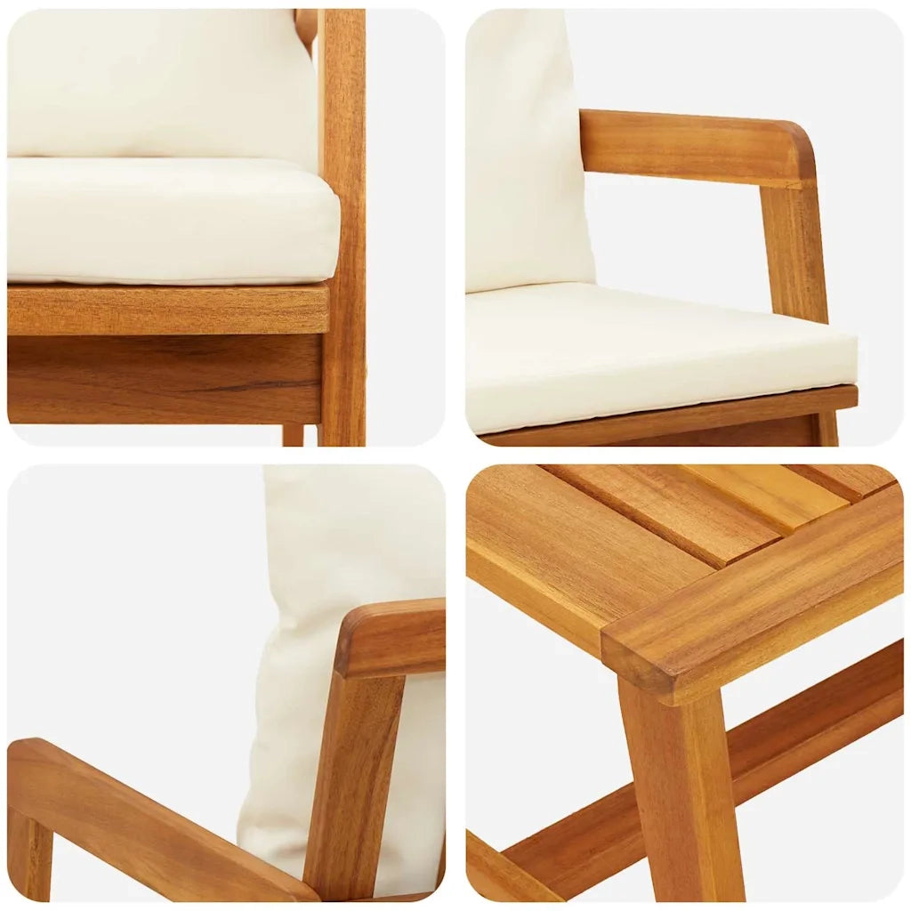Set bistrot 2 Pezzo Olio Naturale Legno di Acacia Massello CFW5236974