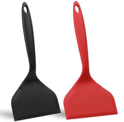 Spatola in silicone - Resistente al calore - Rivestimento antitrasferimento - Manico ergonomico - Resistente all'acqua del lavastoviglie - 2 pezzi 25,5 x 12 cm - Spatola per padelle