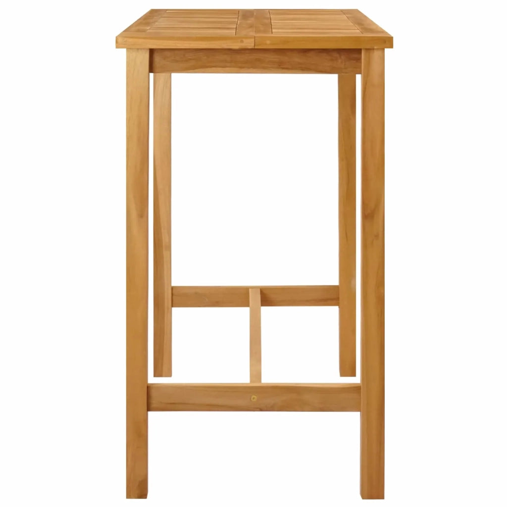 Tavolo da bar Naturale 110 x 60 x 105 cm Teak massello