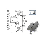 Serratura Sic.Triplice 89E30 Mottura