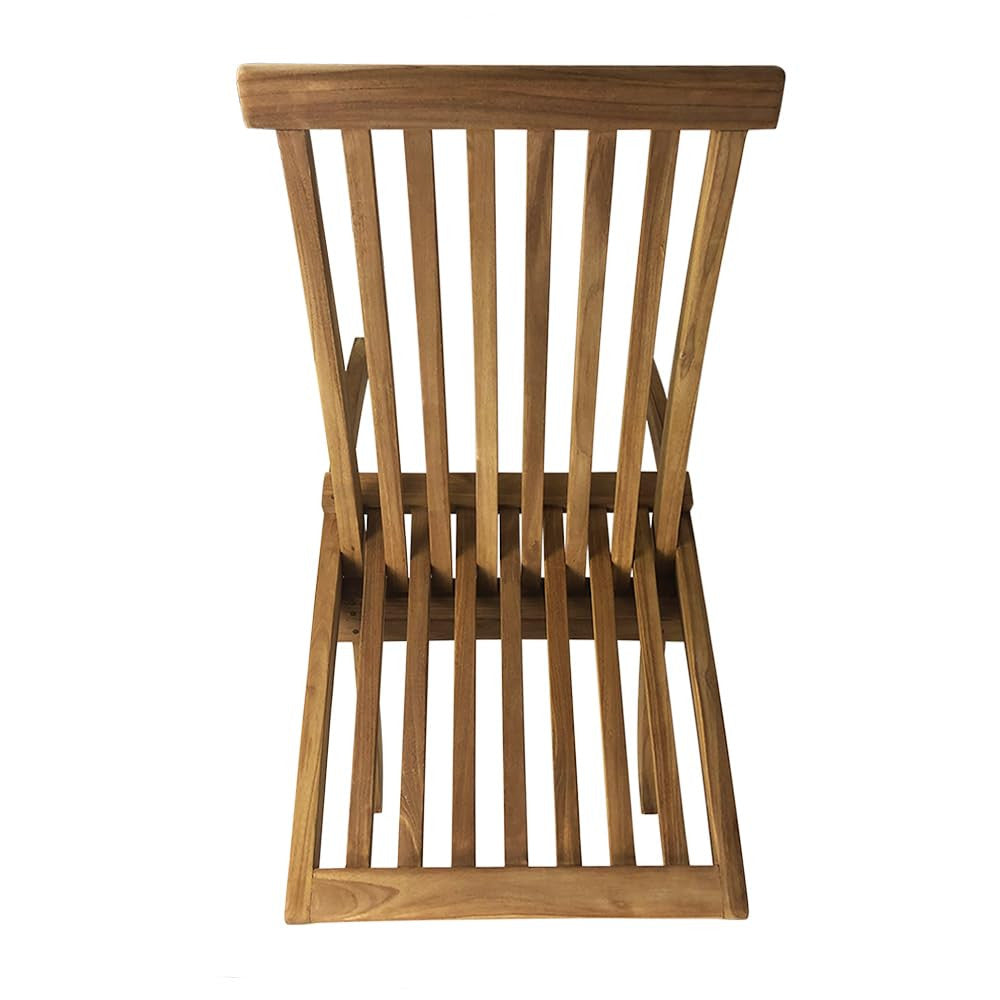 Poltrona Pieghevole Camel Design Ergonomico Salvaspazio in Legno Teak