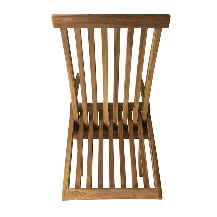 Poltrona Pieghevole Camel Design Ergonomico Salvaspazio in Legno Teak