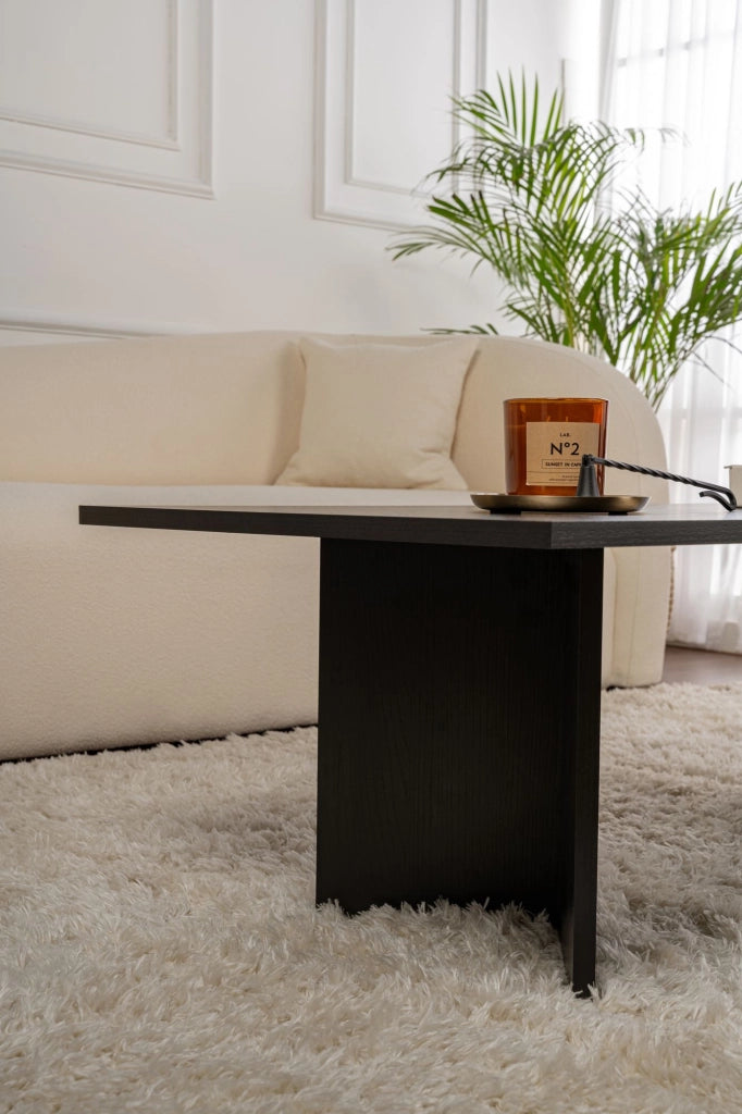 Tavolino da caffè in legno "Sabin" - 60 x 119 x 40 cm - Legno nero