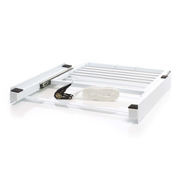 Kit sovrapposizione lavatrice asciugatrice max 150 kg con ripiano a barre estraibile