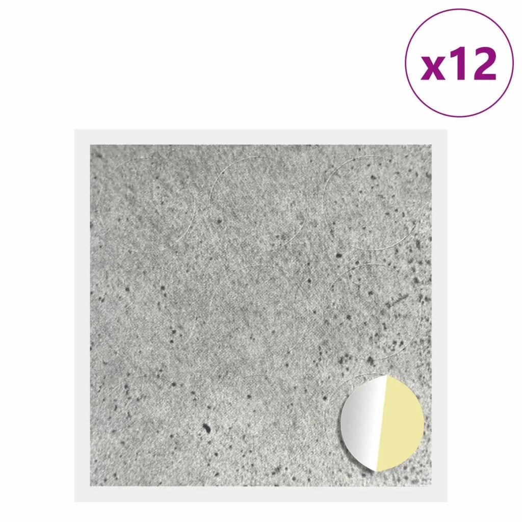 Copertura Vite Adesiva 12 pcs Grigio cemento Ø 20 x 0,5 mm 864642