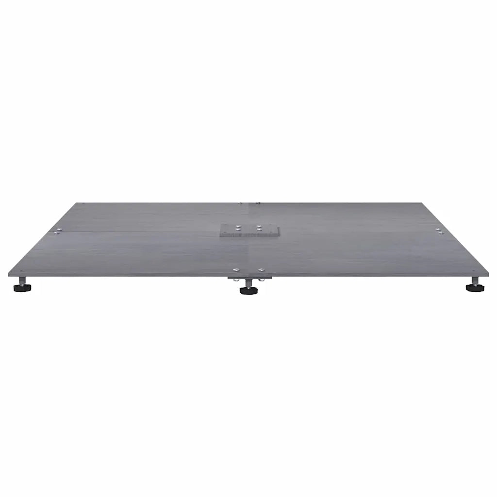 Base per ombrellone Aspetto legno grigio scuro 100 x 100 x 4 cm CFW6935930