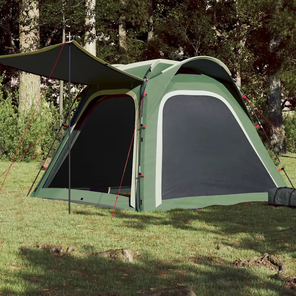 Tenda Campeggio 4 Persone-Tenda per Escursionismo Verde Rilascio Rapido Impermeabile