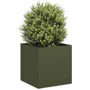 Fioriera Verde Oliva 40x40x40 cm in Acciaio Laminato a Freddo 860664