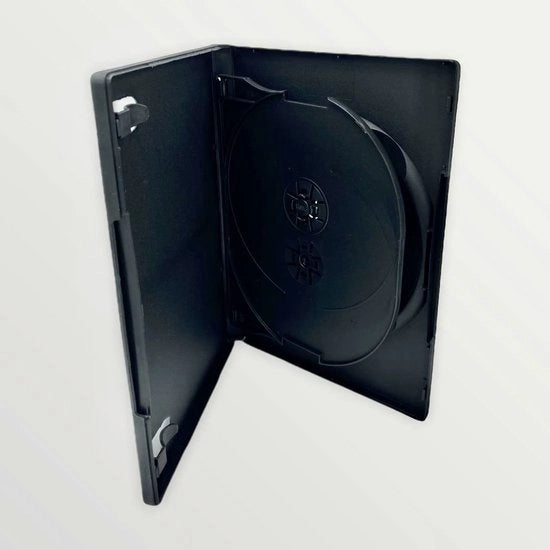 Supporto per DVD - 3 Disco - Ecolite - Nero - Leggero - Sostenibile - Adatto per DVD - 5 Pezzi
