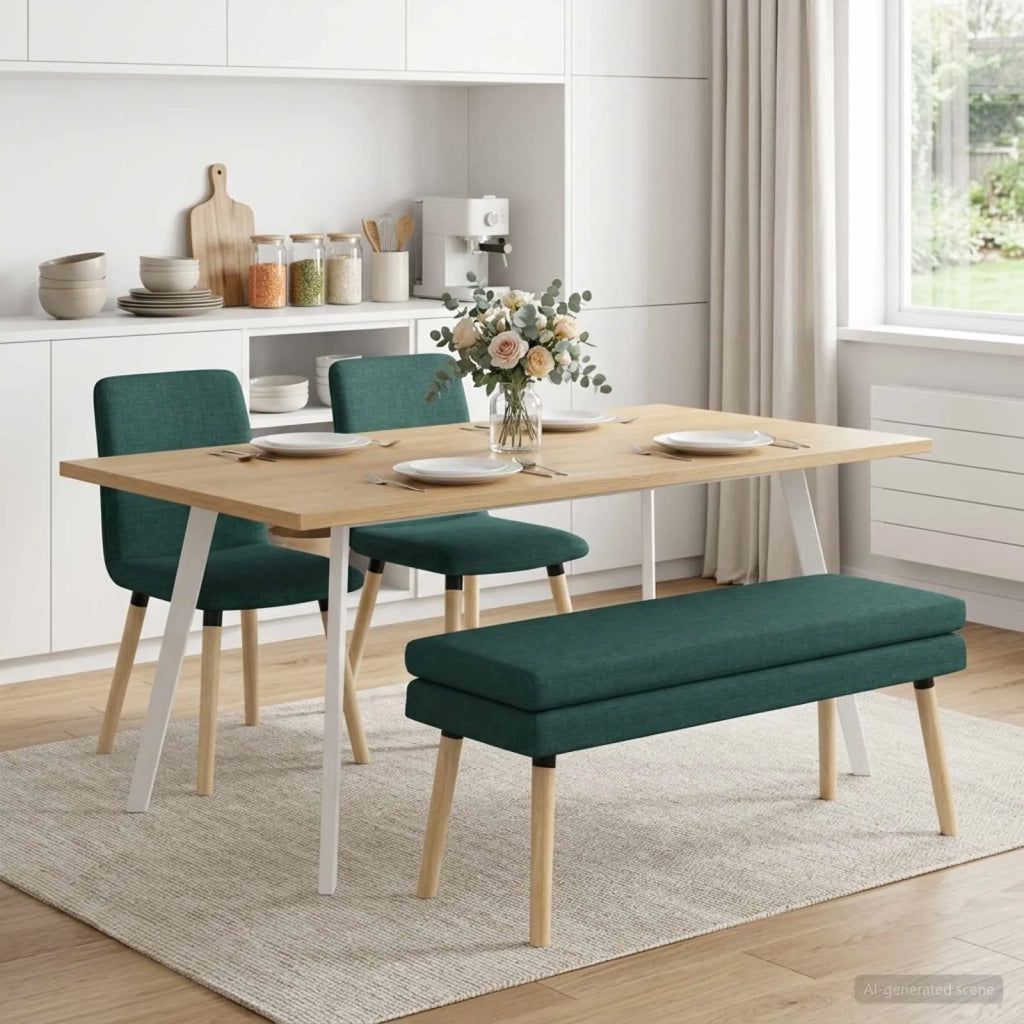 Panchina a doppio strato Verde Scuro 110 x 40 x 47 cm Tessuto 42038450