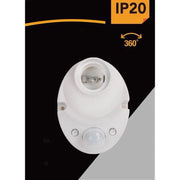 Trade Shop - Sensore Di Movimento 360° Pir Infrarossi Rilevatore Per Lampadine 60w E27 Ycb1061 -