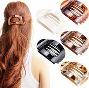 Clips per capelli per capelli spessi e sottili, 5 pezzi, clip a griffe piatta, leggero e confortevole, antiscivolo, elegante per uso quotidiano, sportivo - adatto per donne e ragazze con capelli lunghi, corti, diritti o ricci.