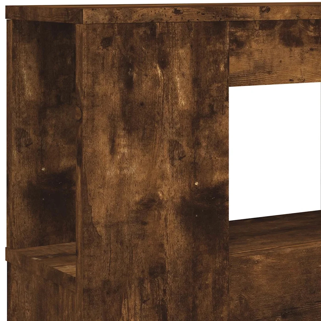 Testiera | Testata LED Rovere Fumo 120x18,5x103,5 cm Legno Multistrato
