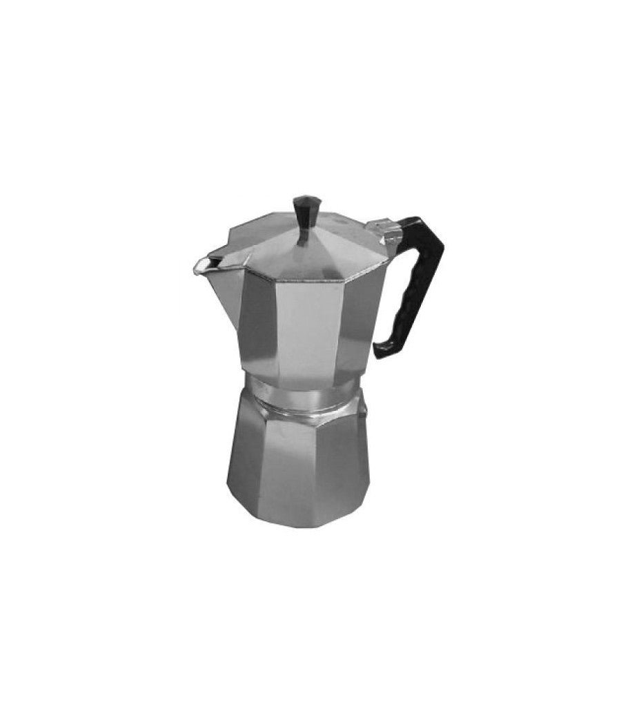 Caffettiera Moka Napoletana Caffè 6 Tazze Alluminio Grigio Guarnizione Silicone         