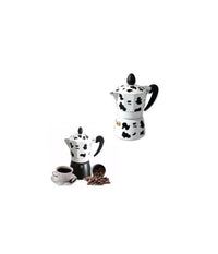 Caffettiera Mucca Moka Express Mukka Caffe Caffè Espresso Napoletano Da 6 Tazze         