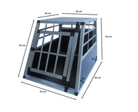 Gabbia Singola per Trasporto Cani e Animali per Bauli Macchine Autovetture - Media