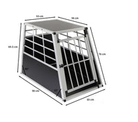 Gabbia Singola per Trasporto Cani e Animali per Bauli Macchine Autovetture - Grande