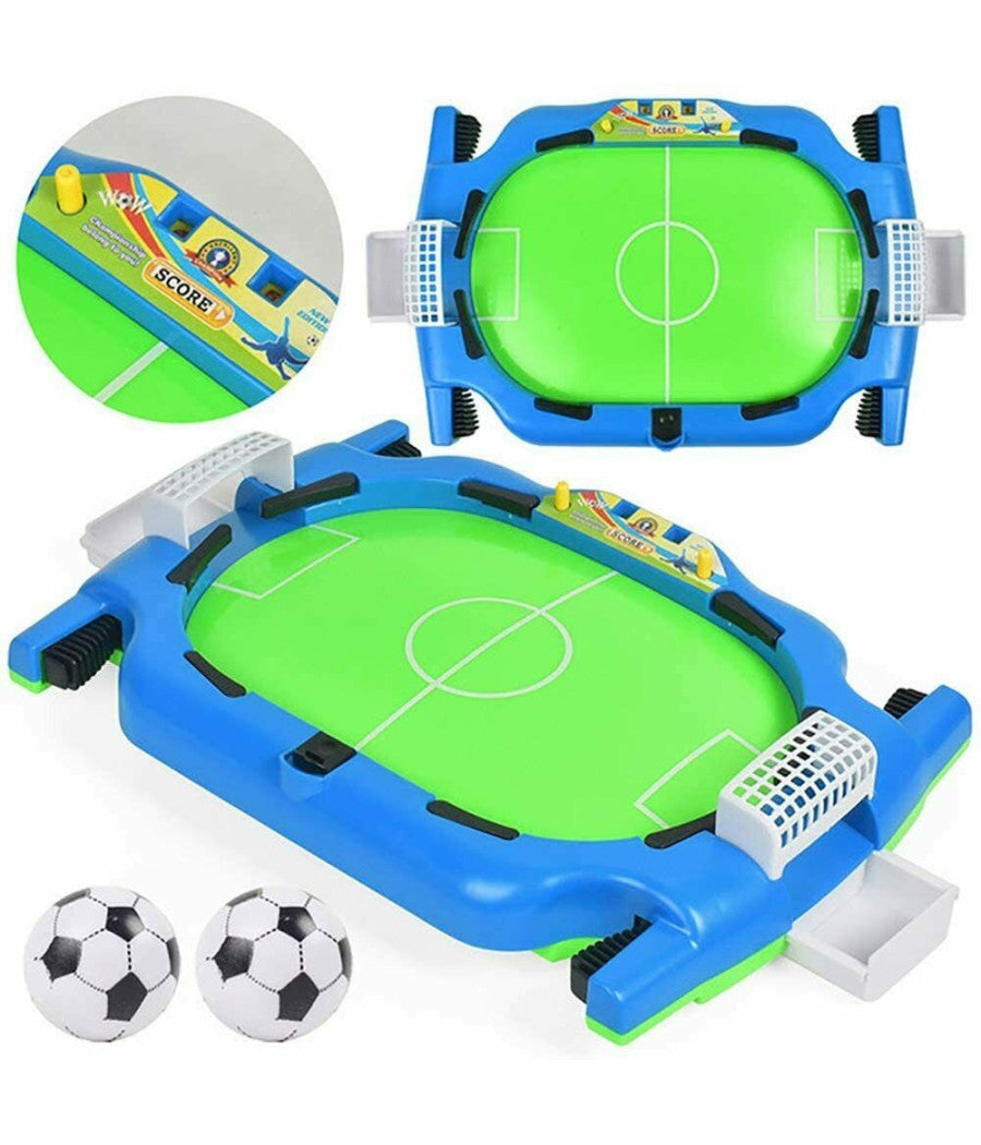 Calcetto Da Tavolo Giocattolo Per Bambini Mini Calcio Flipper Con Conta Punti         