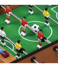 Calcio Balilla Biliardino Da Tavolo In Legno Con 4 Stecche E 12 Omini 35x22x7cm         