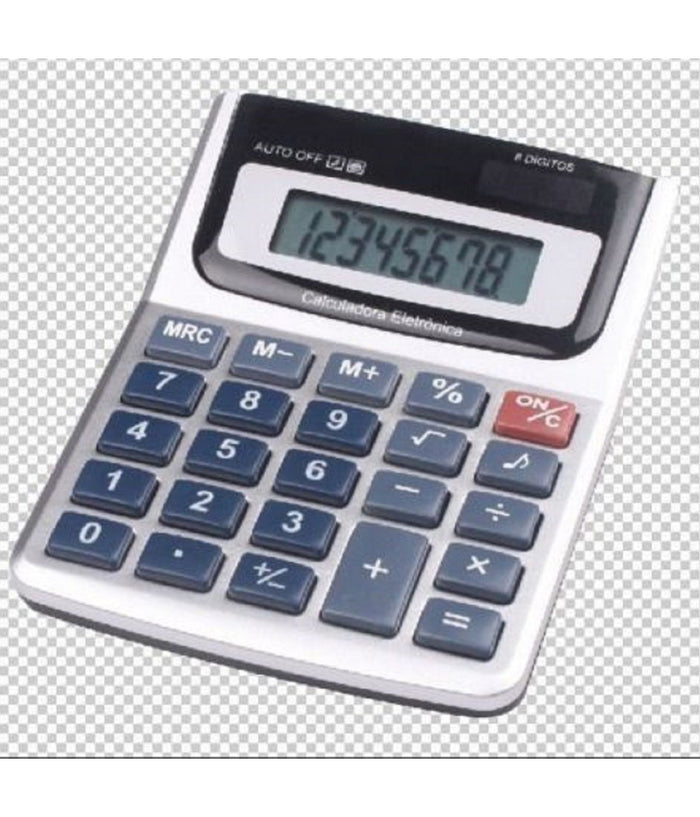 Calcolatrice A Batteria Energia Solare Digitale 8 Cifre Per Casa Scuola Ufficio         