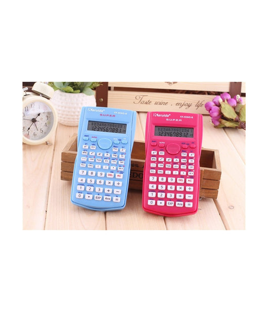 Calcolatrice Scientifica 10 Cifre Digitale A Batteria 3 Colori Diversi         