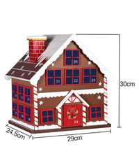 Calendario Avvento Di Natale Casetta In Legno 24 Cassetti Decorazioni Natalizie         