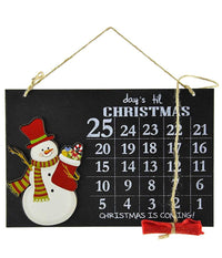 Calendario Avvento Lavagna Con Gessetto In Legno 2 Modelli Decorazioni Natalizie         