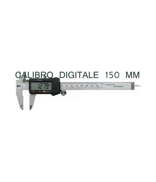Calibro A Corsoio Cassa In Metallo Digitale 150 Mm Con Display E Custodia         