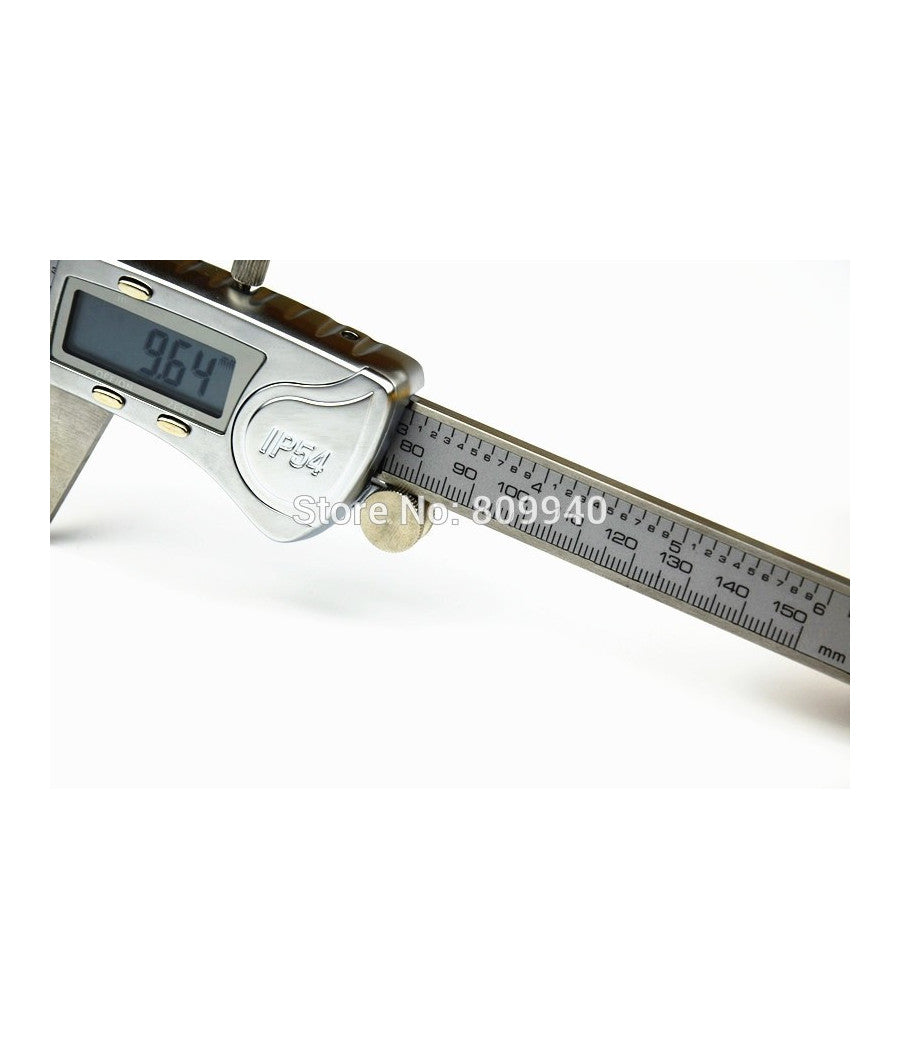 Calibro Digitale A Corsoio Display Lcd 150mm In Acciaio Con Custodia Rigida         