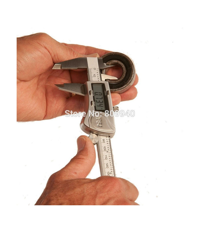 Calibro Digitale A Corsoio Display Lcd 150mm In Acciaio Con Custodia Rigida         