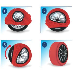 CALZE DA NEVE PER AUTO OMOLOGATE EN 16662-1 ACTIVE SERIES 2 CALZE MIS. S DAC 0007076OT020
