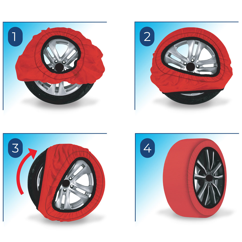 CALZE DA NEVE PER AUTO OMOLOGATE EN 16662-1 ACTIVE SERIES 2 CALZE MIS. XL DAC 0007079OT020