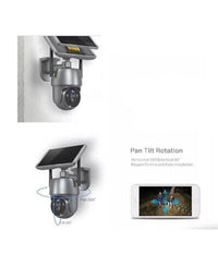 Camera Con Pannello Solare Wifi P2p 355° 12a 3,6mm Audio Bidirezionale Q-sx01         