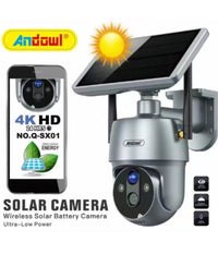 Camera Con Pannello Solare Wifi P2p 355° 12a 3,6mm Audio Bidirezionale Q-sx01         