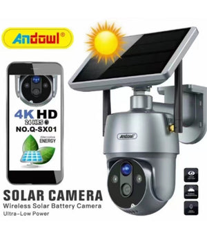 Camera Con Pannello Solare Wifi P2p 355° 12a 3,6mm Audio Bidirezionale Q-sx01         