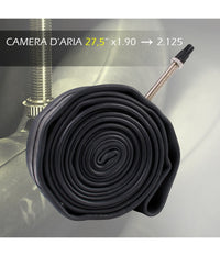 Camera D'aria Bici 27,5"x1.90 2.125 Valvola Presta Compatibile Regina Italia 3977         
