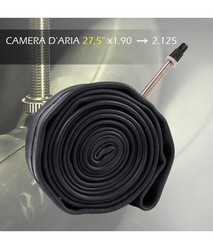 Camera D'aria Bici 27,5"x1.90 2.125 Valvola Presta Compatibile Regina Italia 3977         
