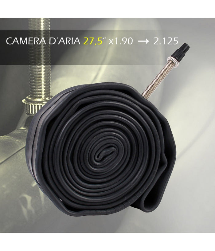 Camera D'aria Bici 27,5"x1.90 2.125 Valvola Presta Compatibile Regina Italia 3977         